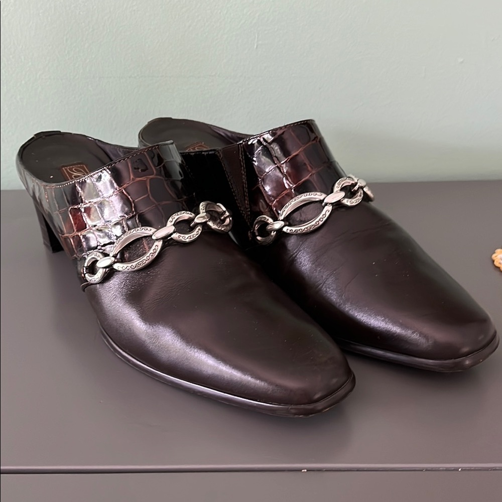 Brighton TWIGGY slip on shoes clogs mules 7.5 - Picture 1 of 6